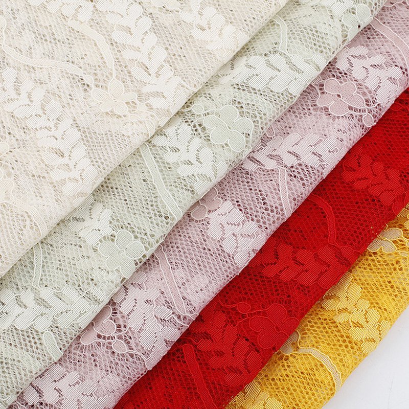 Lace Fabric Dress Cutwork Nylon for Women's Wear Wholesale Supplier 8